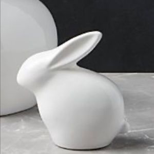 Crate&Barrel White Ceramic Bunny
